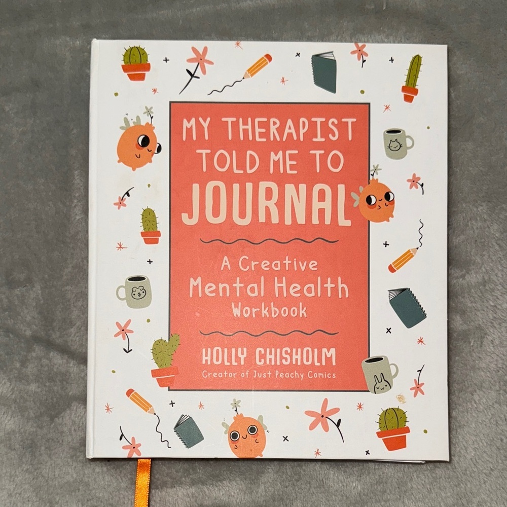 Creative Mental Health Workbook - White and Orange
